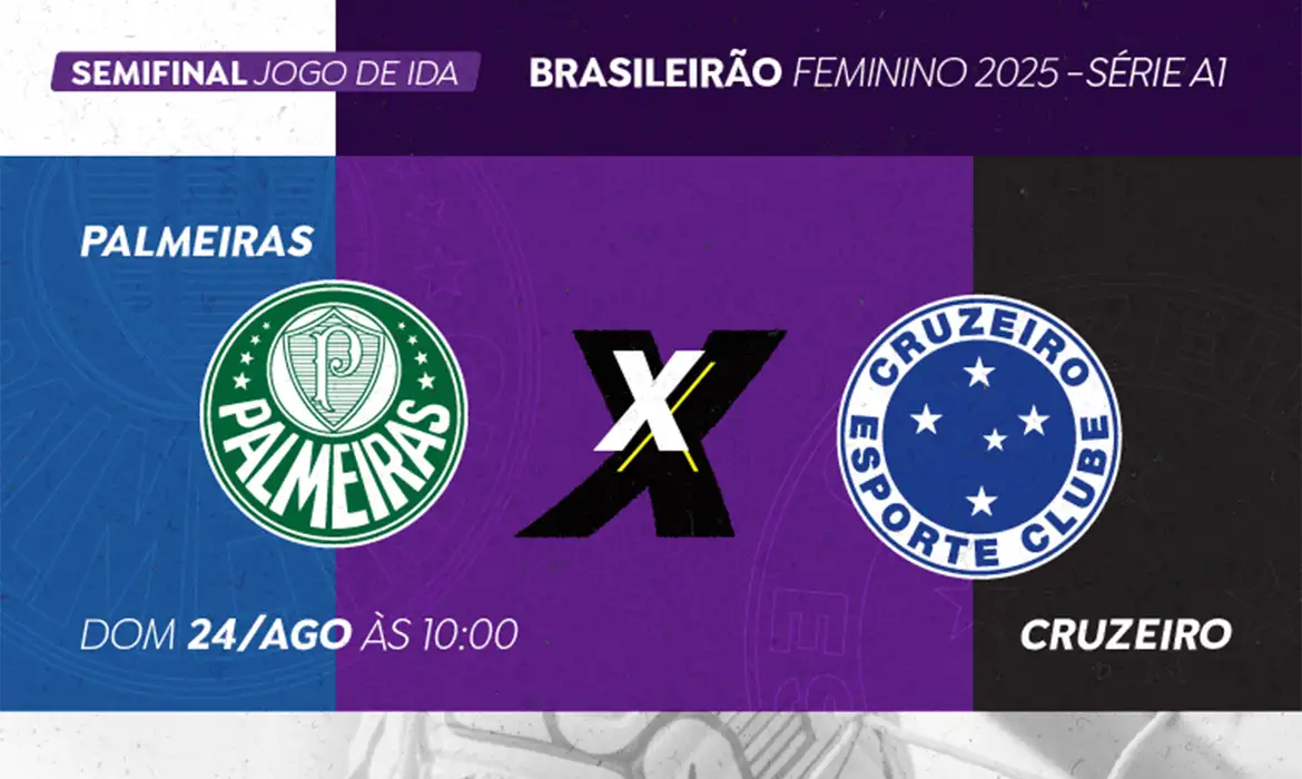 TV Brasil transmite Palmeiras x Cruzeiro pelo Brasileirão Feminino